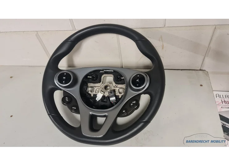 Stuurwiel leder Smart Forfour Fortwo W453 A4534600403 stuur cruise control leer origineel gebruikt 2014 / 2024