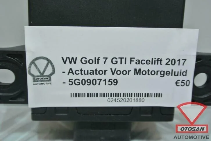 vw-golf-7-gti-facelift-actuator-voor-mototgeluid-5g0907159 — foto 2