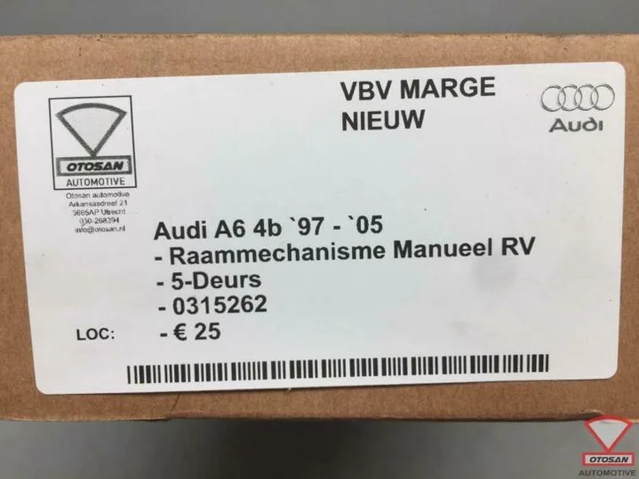 audi-a6-1997-2005-raammechanisme-elekt.-rechts-voor-5drs-nie — foto 2