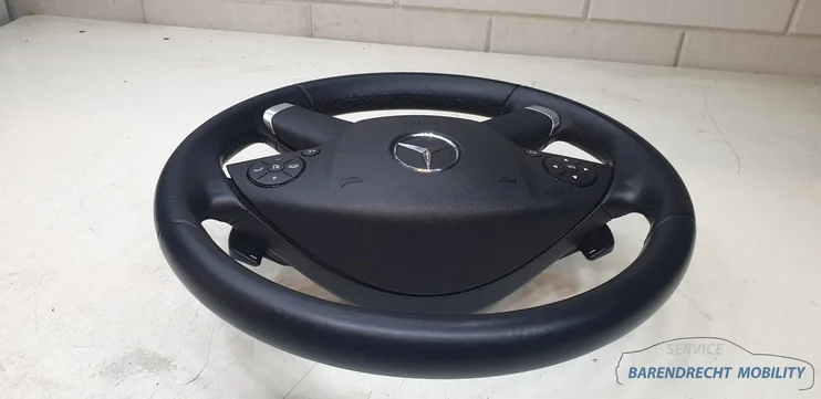 4spaaks-stuurwiel-mercedes-w207-w212-e-klasse-zwart-stuurwielbediening-flippers-airbag-origineel-gebruikt-2009-2014 — foto 6