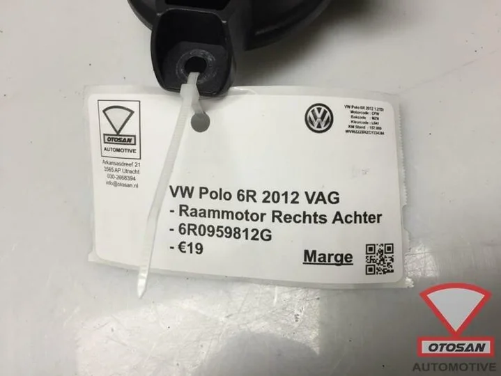 vw-polo-6r-vag-raammotor-raam-motor-rechts-achter-6r0959812g — foto 2