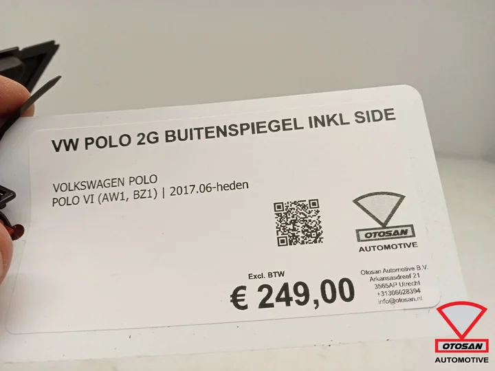 vw-polo-2g-2017-buitenspiegel-inklapbaar-r-side-assist-lc9x-spiegel — foto 5
