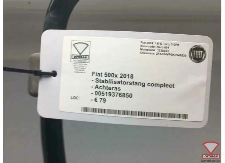 Fiat 500X 2018 Stabilisatorstang Achteras 005193768520