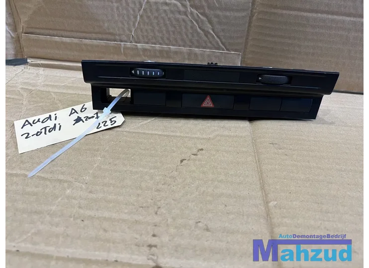 AUDI A6 C6 Dashboard middenconsole deel alarm licht schakelaar