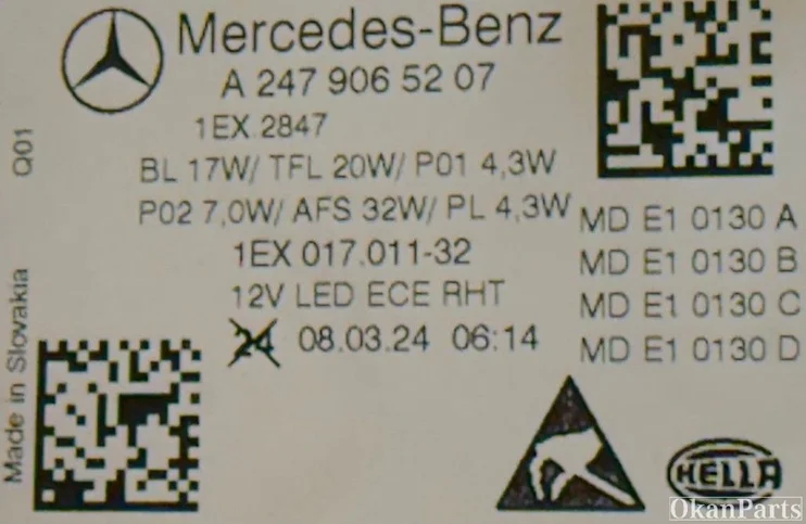 mercedes-bklasse-w247-led-koplamp-rechts-a2479065207 — foto 4