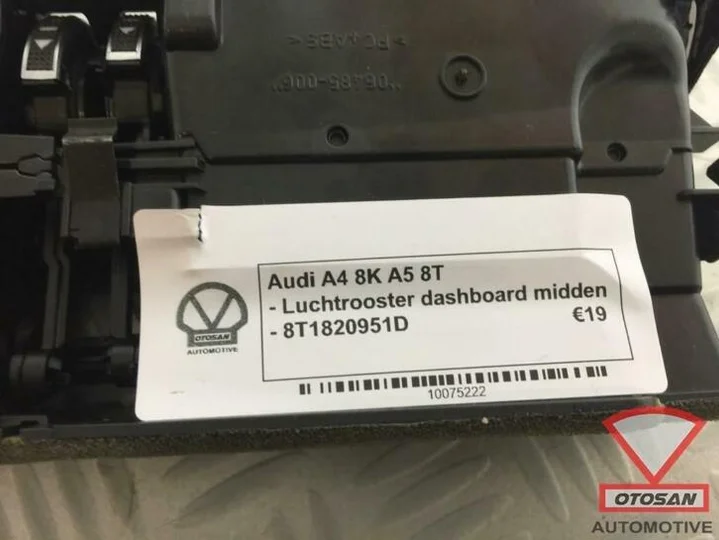 audi-a4-8k-a5-8t-luchtrooster-dashboard-midden-8t1820951d — foto 2