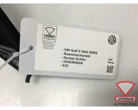 vw-golf-5-raammechaniek-rechts-achter-1k4839462a — foto 2