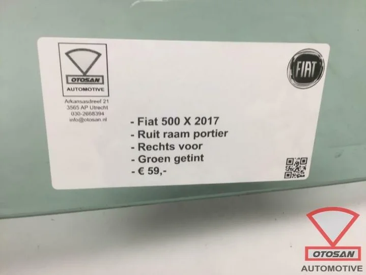fiat-500-x-2017-ruit-raam-portier-rechts-voor-groen-getint — foto 3