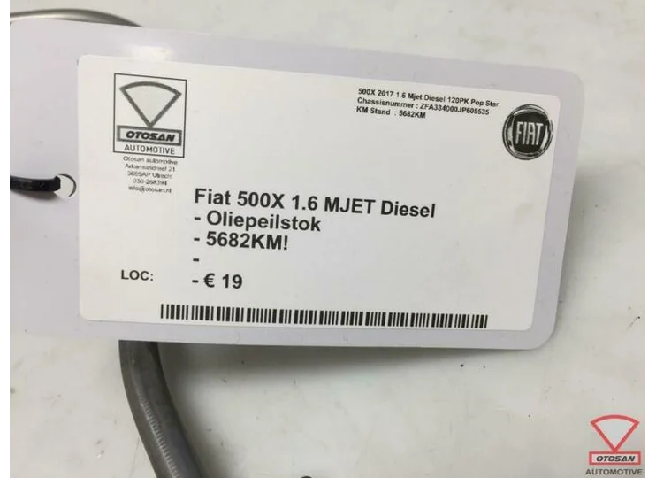 Fiat 500X 2017 1.6 MJET Oliepeilstok Olie Peilstok