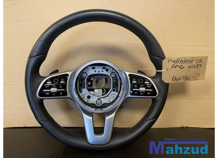 MERCEDES A CLA CLS KLASSE W177 C257 Zwart leer stuurwiel stuur 2018+