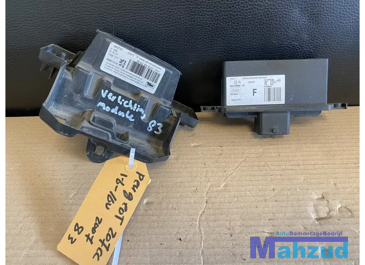 PEUGEOT 207 CC Verlichting module 9654725580 2007-2015