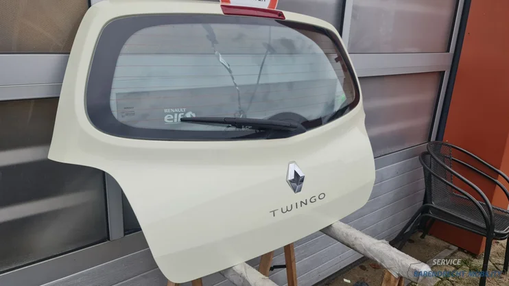 achterklep-renault-twingo-ii-creme-wit-ovenr-jaune-vanille-kofferklep-origineel-gebruikt-2007-2011 — foto 5