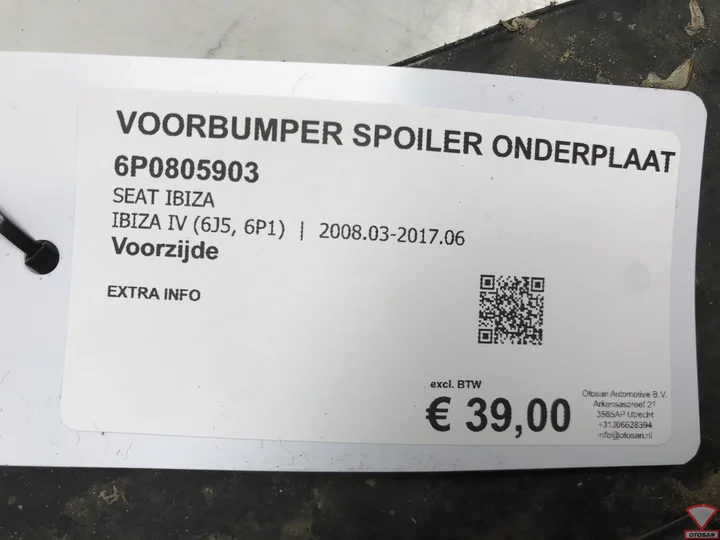 seat-ibiza-6j-facelift-bumper-onderplaat-diffusor-spoiler — foto 2