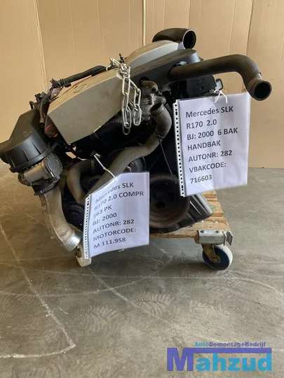 mercedes-slk-r170-20-compressor-motorblok-111958-m111958 — foto 2