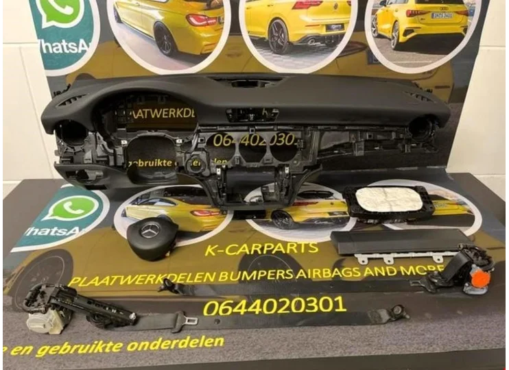 airbag-set-dashboard-groen-mercedes-a-klasse-w176