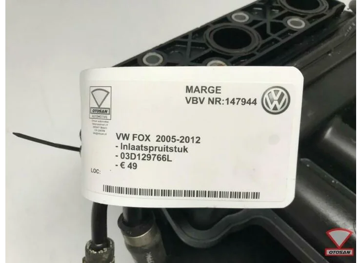 VW Fox 2005-2012 Inlaatspruitstuk 03D129766L