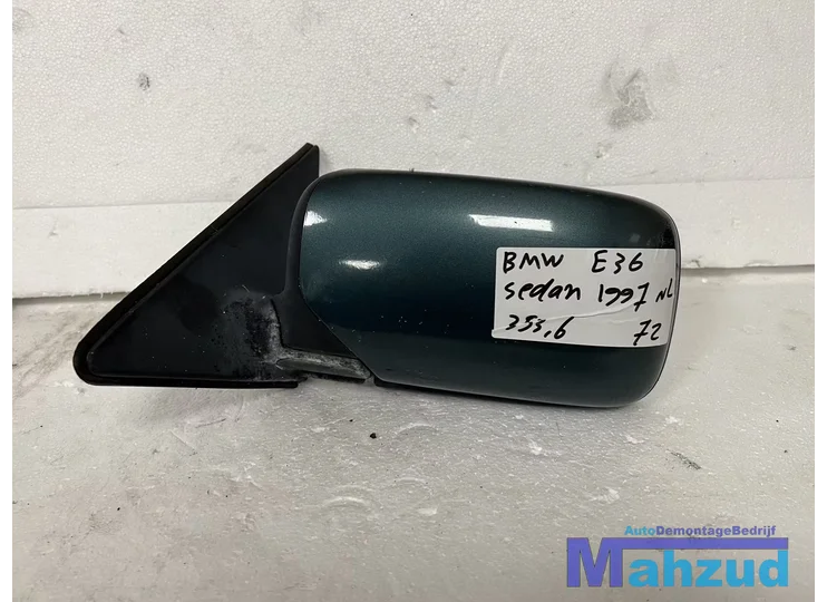 BMW E36 groen 353/6 links spiegel buitenspiegel 1990-1998