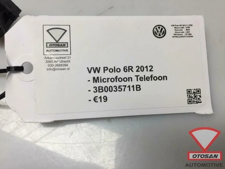 vw-polo-6r-vag-telefoon-microfoon-3b0035711b — foto 2