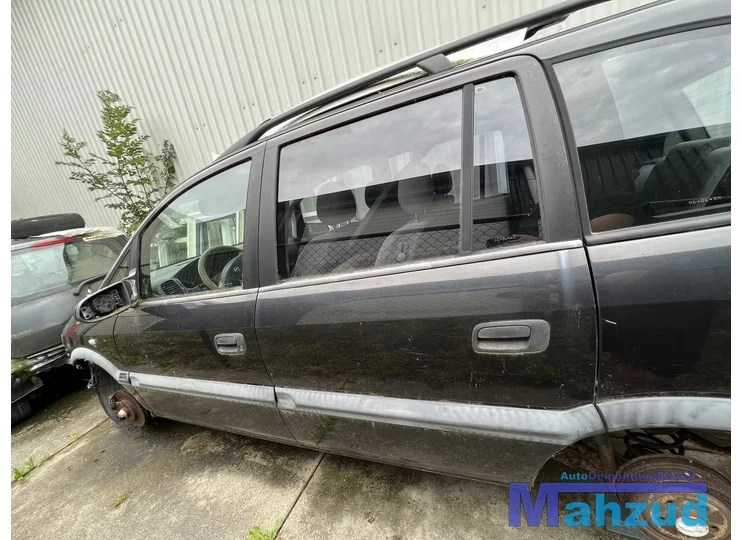 OPEL ZAFIRA A Zwart Z298 Links achter deur portier 1999-2005