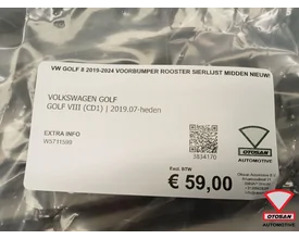 vw-golf-8-20192024-voorbumper-rooster-sierlijst-midden-nieuw — foto 5