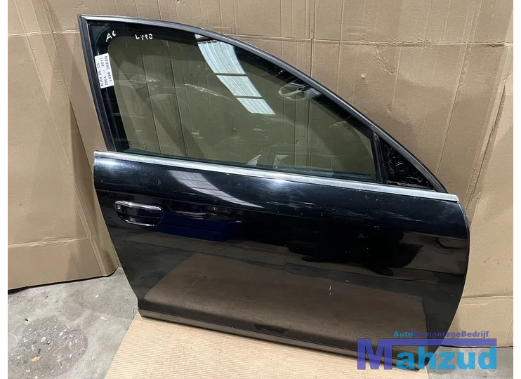 AUDI A6 C6 SEDAN zwart L49B rechts voor deur portier 2004-2011