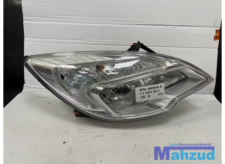 OPEL MERIVA B Rechts koplamp 2011-2018 UK ENGELS
