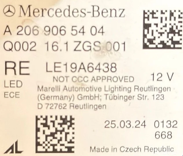mercedesbenz-cklasse-w206-led-koplamp-rechts-a2069065404 — foto 4