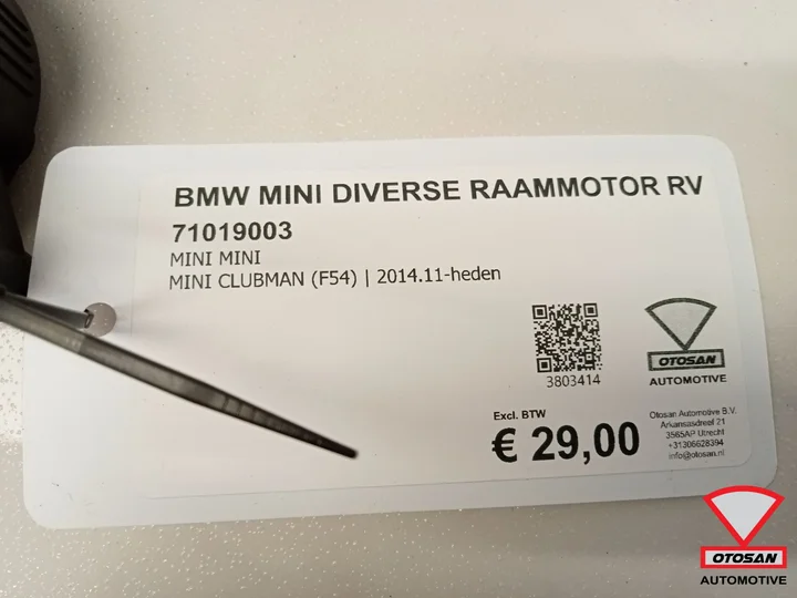 bmw-mini-diverse-raammotor-rechts-voor-71019003 — foto 2