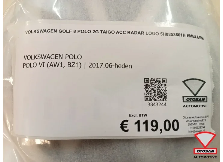 volkswagen-polo-2g-golf-8-taigo-acc-radar-logo-embleem-2gm853601e — foto 5