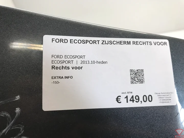 ford-ecosport-2014-2019-zijscherm-rechts-voor-origineel! — foto 2