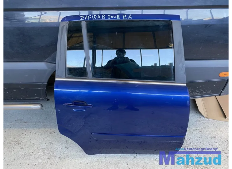 OPEL Zafira B blauw Z21B Rechts rechter Achter deur portier