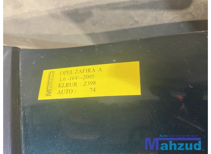 opel-zafira-a-groen-z398-voorbumper-bumper-voor
