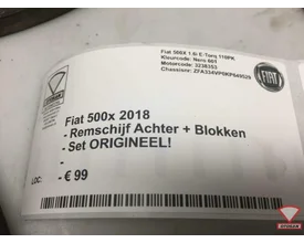 fiat-500x-2018-remschijf-achter-+-blokken-set-origineel! — foto 4