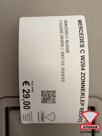mercedes-c-klasse-w204-zonneklep-rechts — foto 2