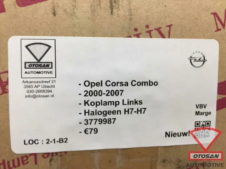 opel-corsa-combo-2000-2007-koplamp-links-h7-h7-halogeen-nieu — foto 2