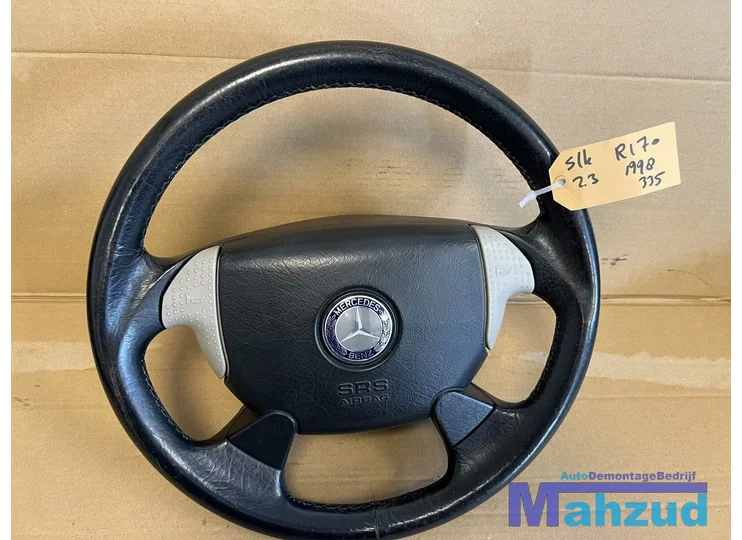 mercedes-slk-r170-zwart-grijs-stuurwiel-stuur-met-airbag-19962004