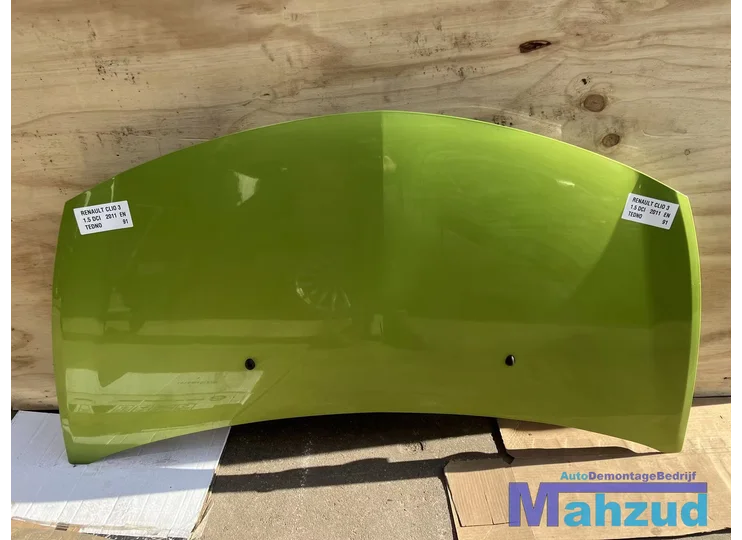 RENAULT CLIO 3 Groen TEDNO TEDN0 motorkap 2005-2014