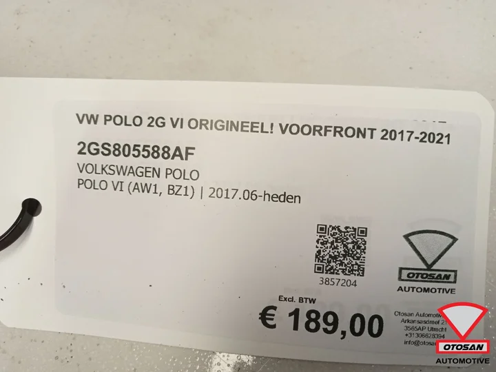 vw-polo-2g-vi-facelift-origineel-voorfront-20172021 — foto 5