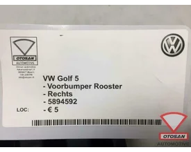 vw-golf-5-voorbumper-rooster-rechts-nieuw!-5894592 — foto 3
