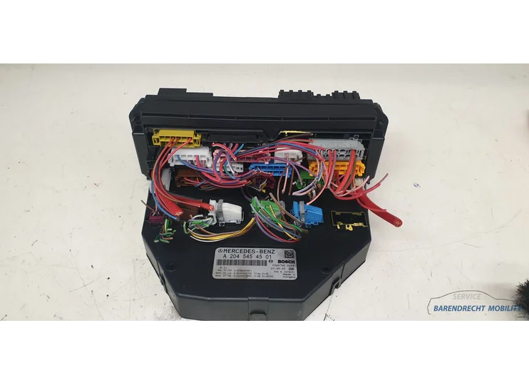 SAM module zekeringkast W204 Mercedes C klasse A2045454501 voorzijde origineel gebruikt 2007 / 2016