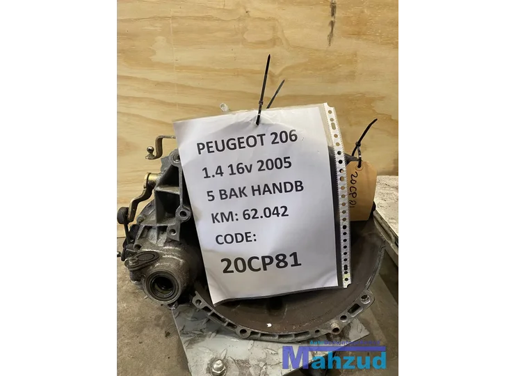 PEUGEOT 206 1.4 16V Versnellingsbak 20CP81 Gearbox