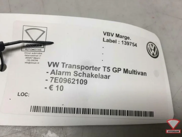 vw-transporter-t5-alarm-schakelaar-7e0962109 — foto 2