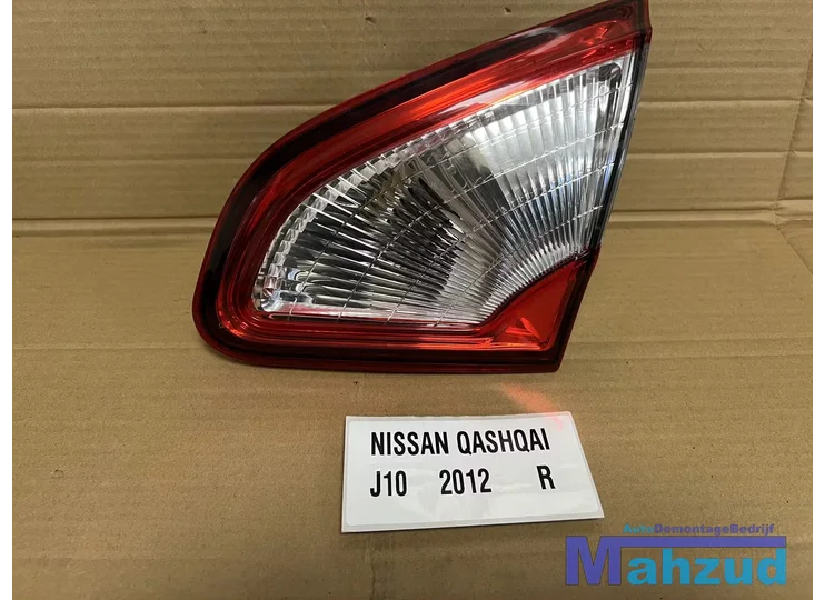 NISSAN QASHQAI J10 Rechts binnen achterlicht 2007-2014