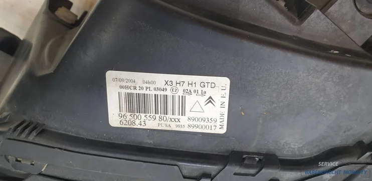 koplamp-citroen-c5-facelift-uit-2004-9650055980-2004-2007 — foto 7