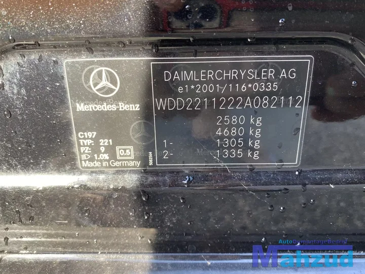 mercedes-s-klasse-w221-s320-cdi-642930-zwart-c197-onderdelen — foto 23