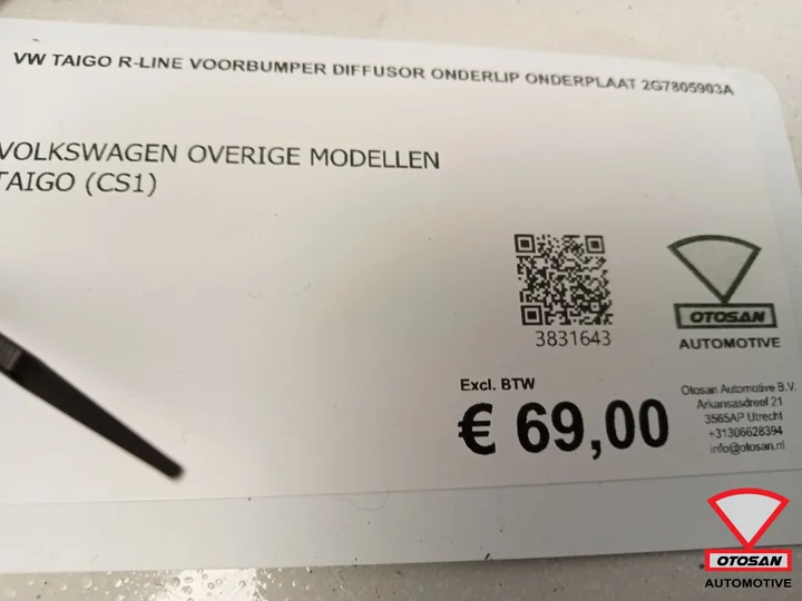 vw-taigo-rline-voorbumper-diffusor-onderlip-onderplaat-2g7805903a — foto 4