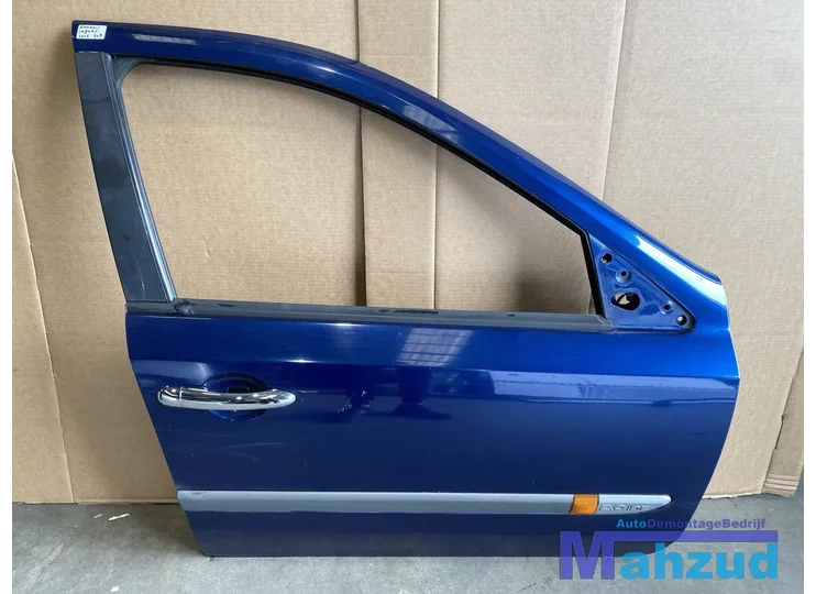 RENAULT LAGUNA 2 Blauw Rechts voor deur portier 2001-2007