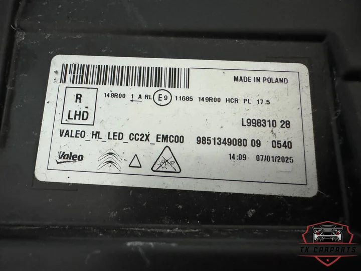 citroen-c3-ec3-full-led-koplamp-rechts-9851349080 — foto 6