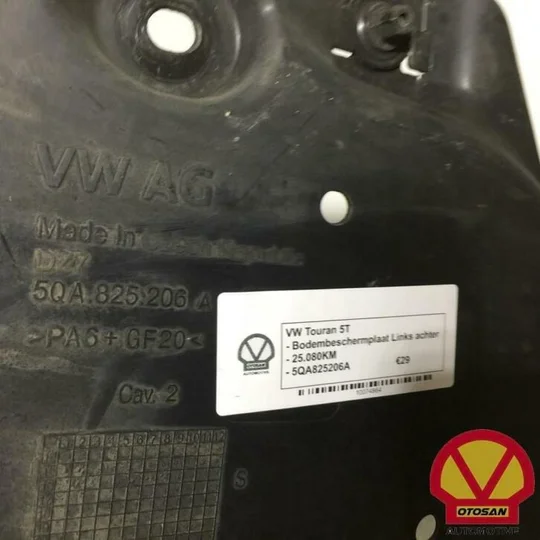 vw-touran-5t-bodembeschermplaat-links-achter-5qa825206a — foto 2