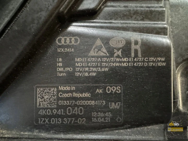 rechter-voorlamp-volledig-led-audi-a6-c8-4k0-2018 — foto 2
